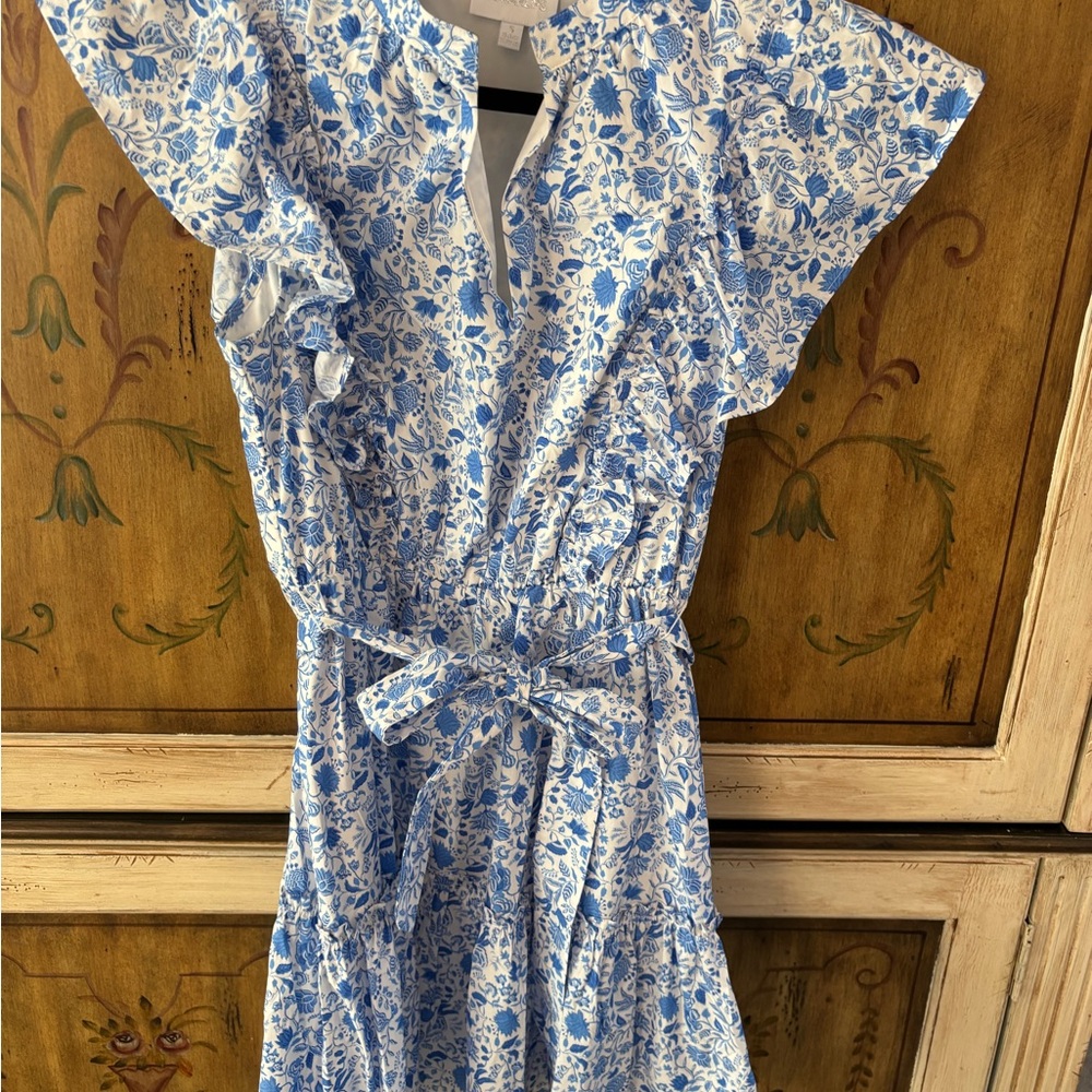 Sugarlips Blue and White Floral Dress